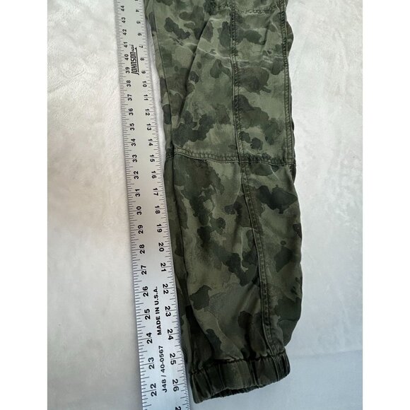 By Anthropologie Womens Green Camo Jogger Pants Medium Tencel Drawstring Waist - Picture 10 of 10
